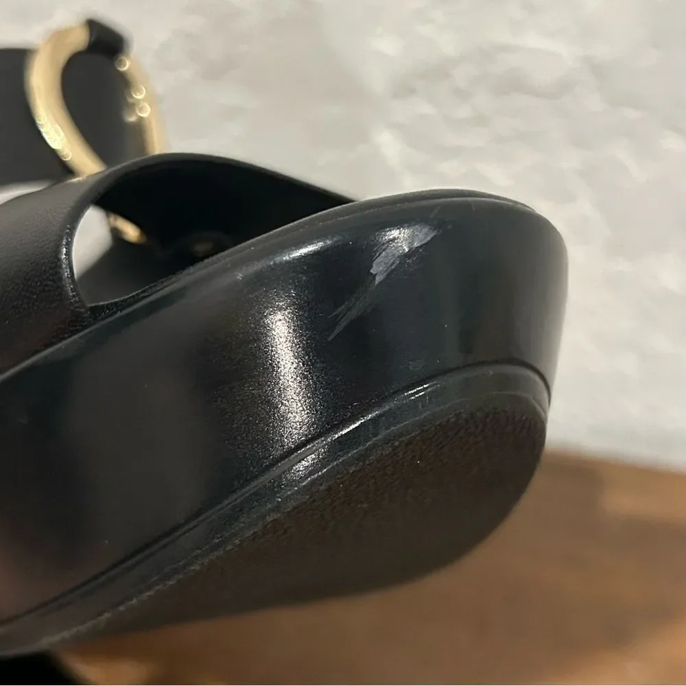 Italian Shoemakers Slip On slide Wedge Sandal Shoes